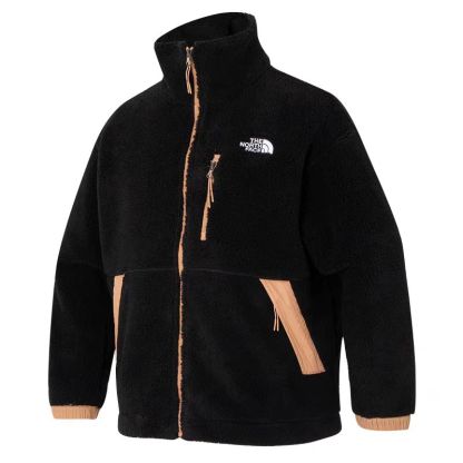 【THthtE NORthtTH FAthtCE】라인 울 양털 재킷