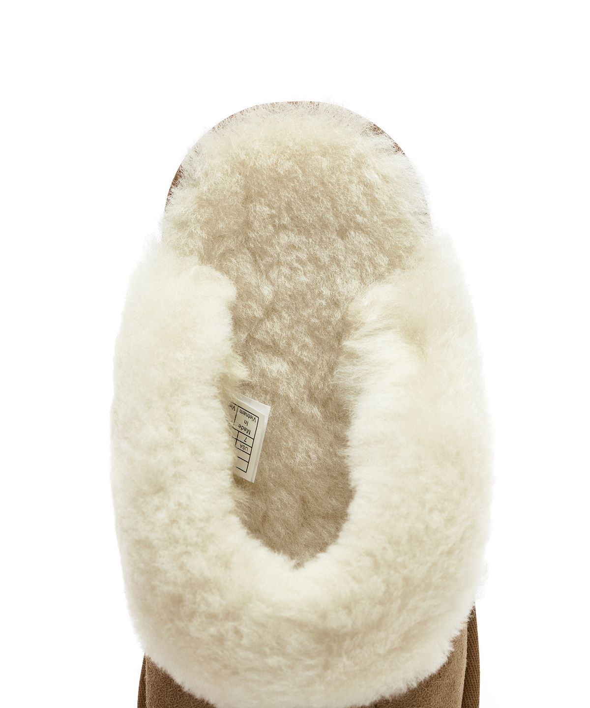 [무료반품]퍼 카라 스웨이드 슬리퍼 (코케트) W - 체스넛 