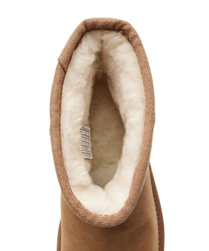 [무료반품]스웨이드 레더 플랫폼 부츠 (클래식 미니 플랫폼) W - 체스넛 