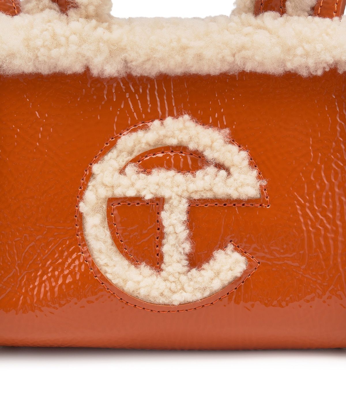 [무료반품]UthtGG X TELthtFAR 쇼퍼백 크링클 스몰 W - 스파이시 펌킨