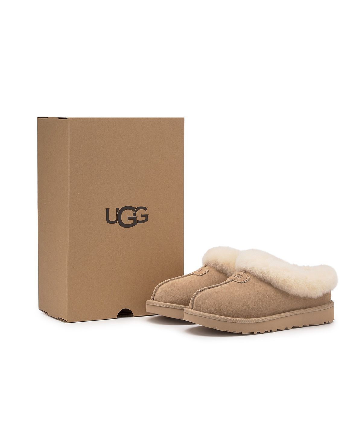 [무료반품]퍼 카라 스웨이드 슬립온 슈즈(타제트)) W