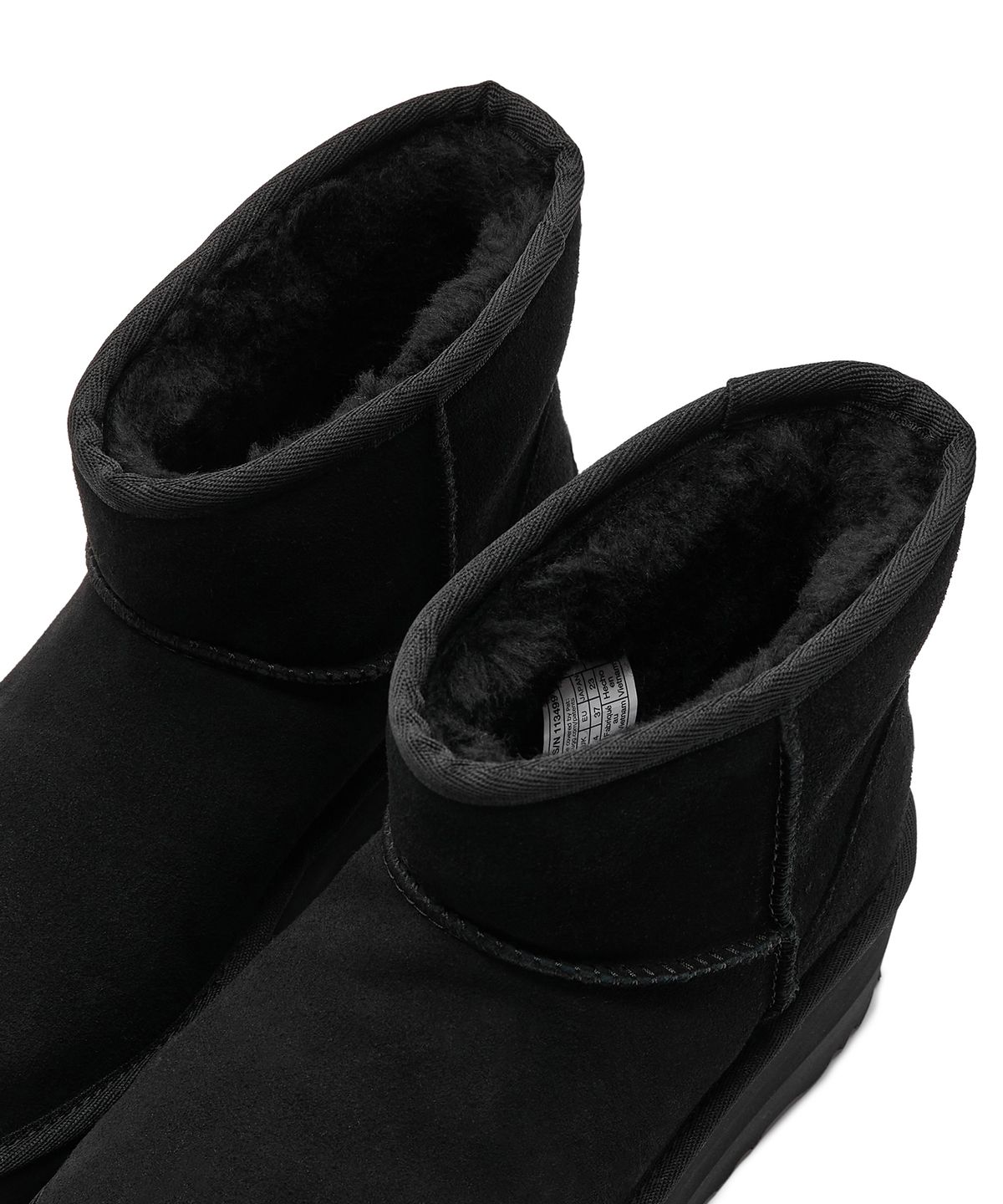 [무료반품]스웨이드 레더 플랫폼 부츠 (클래식 미니 플랫폼) W - 블랙