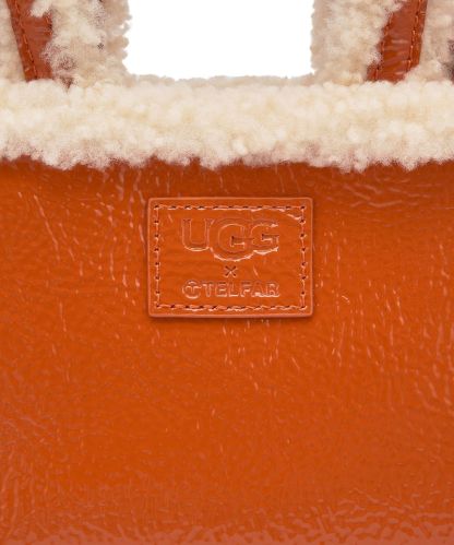 [무료반품]UthtGG X TELthtFAR 쇼퍼백 크링클 스몰 W - 스파이시 펌킨