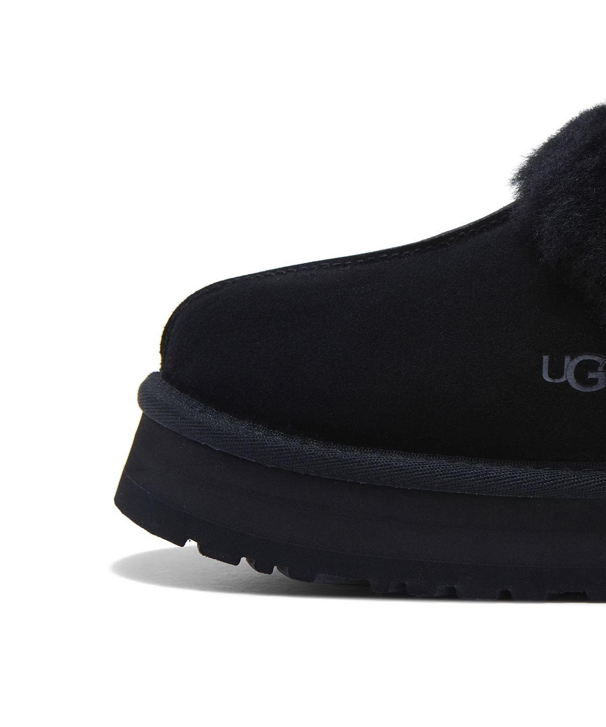 퍼 카라 플랫폼 샌들 (디스케트) W - 블랙 