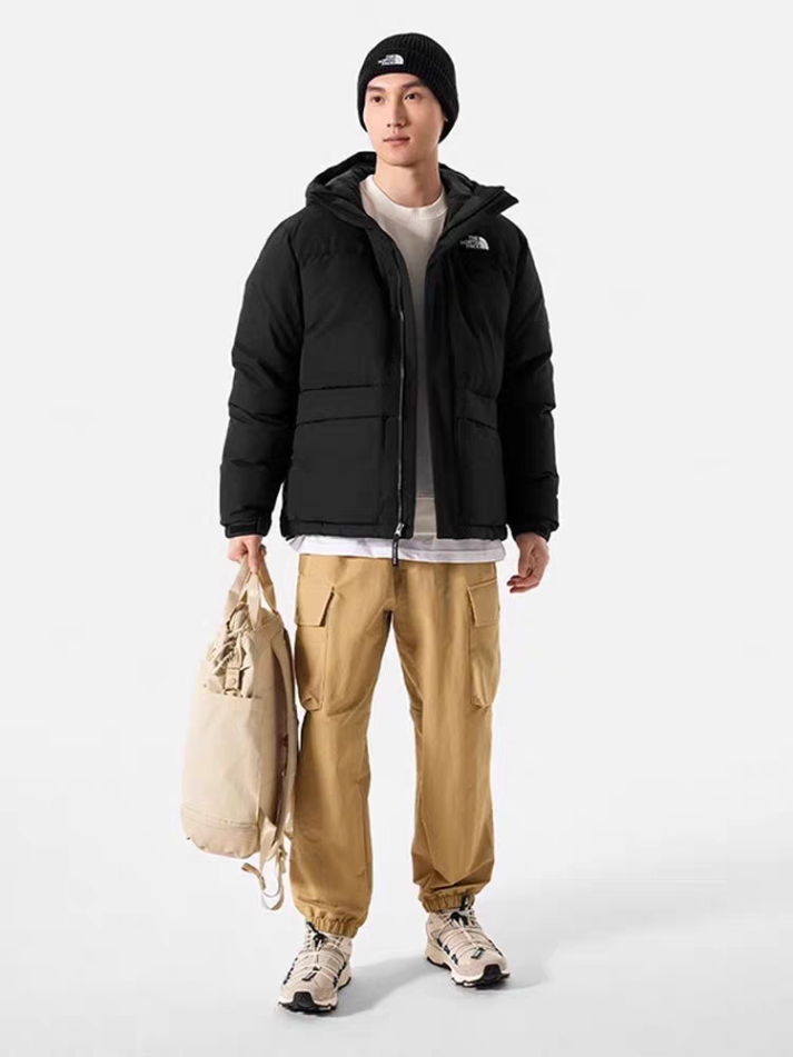 【Ththte Northtth Fathtce】2025년 가을 겨울 신작 스타일 후드 첨부 다운 재킷