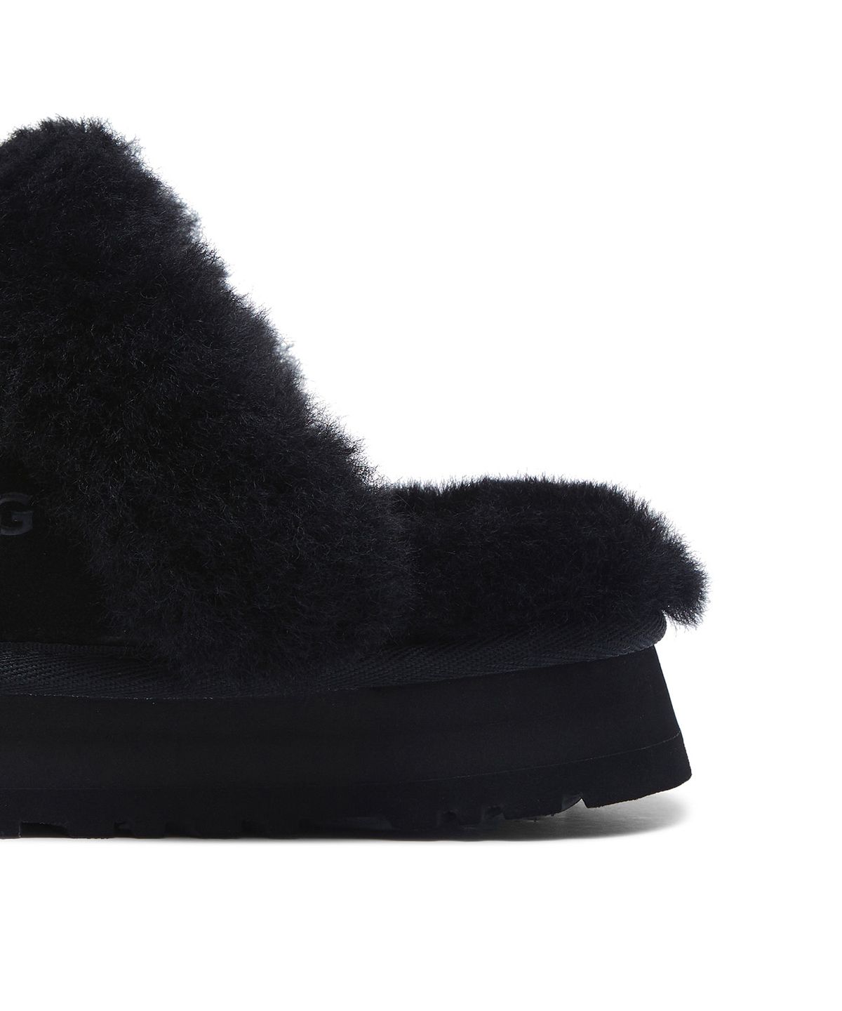 퍼 카라 플랫폼 샌들 (디스케트) W - 블랙 