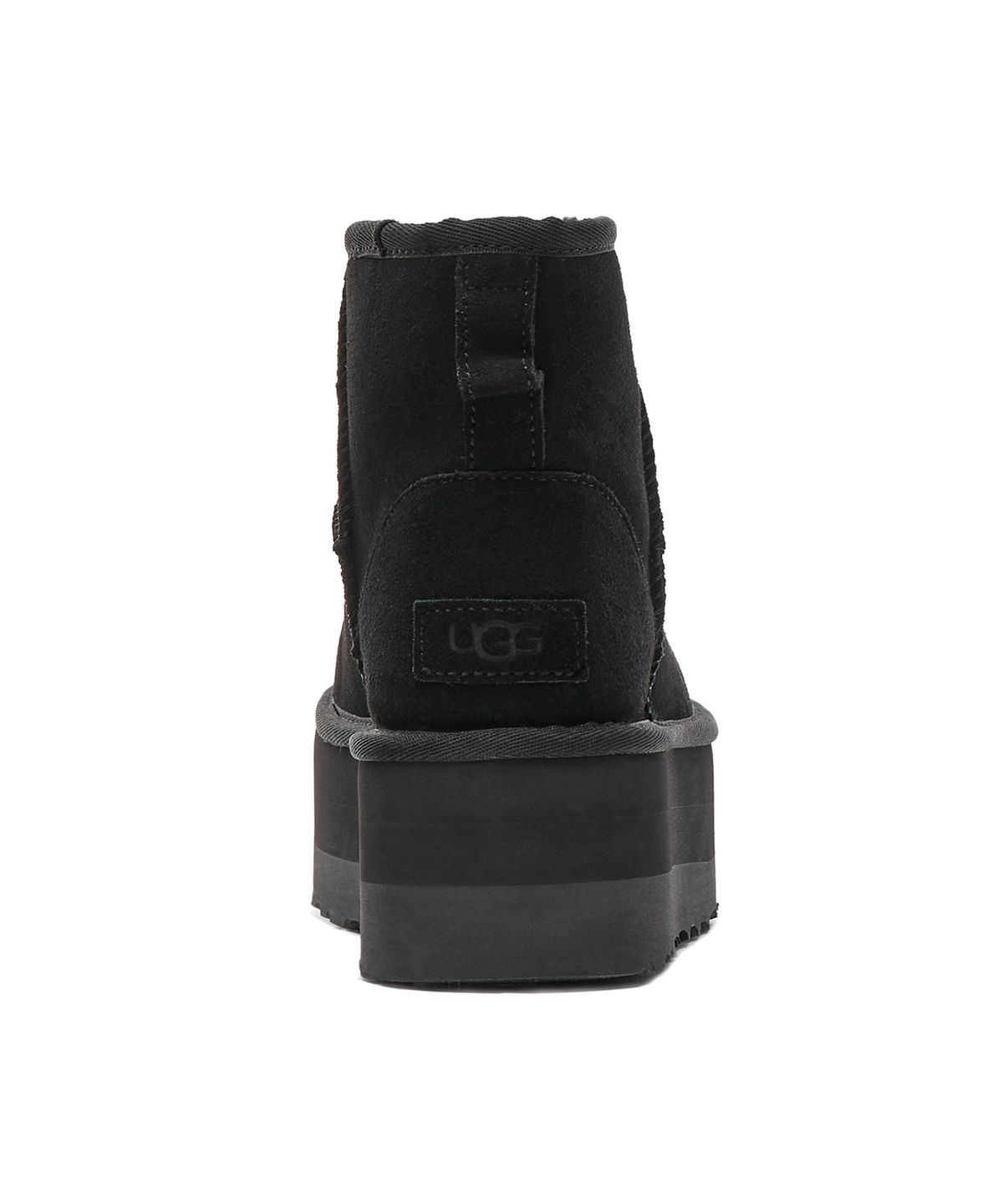 [무료반품]스웨이드 레더 플랫폼 부츠 (클래식 미니 플랫폼) W - 블랙