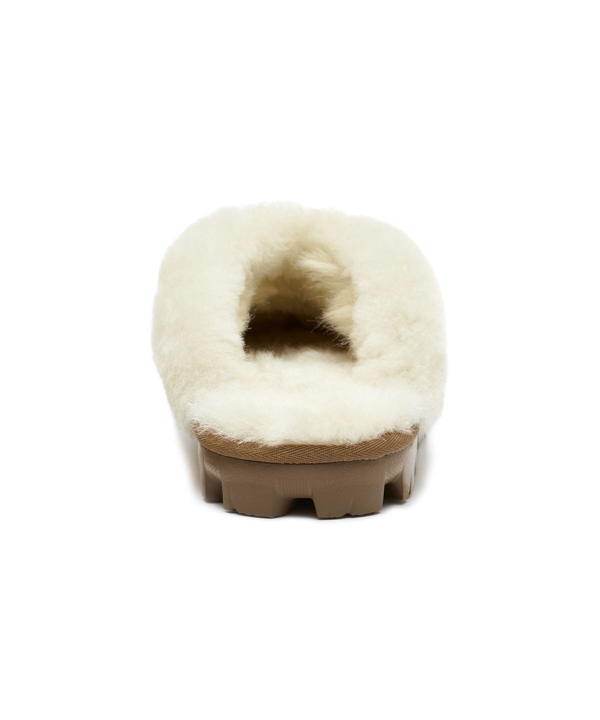 [무료반품]퍼 카라 스웨이드 슬리퍼 (코케트) W - 체스넛 