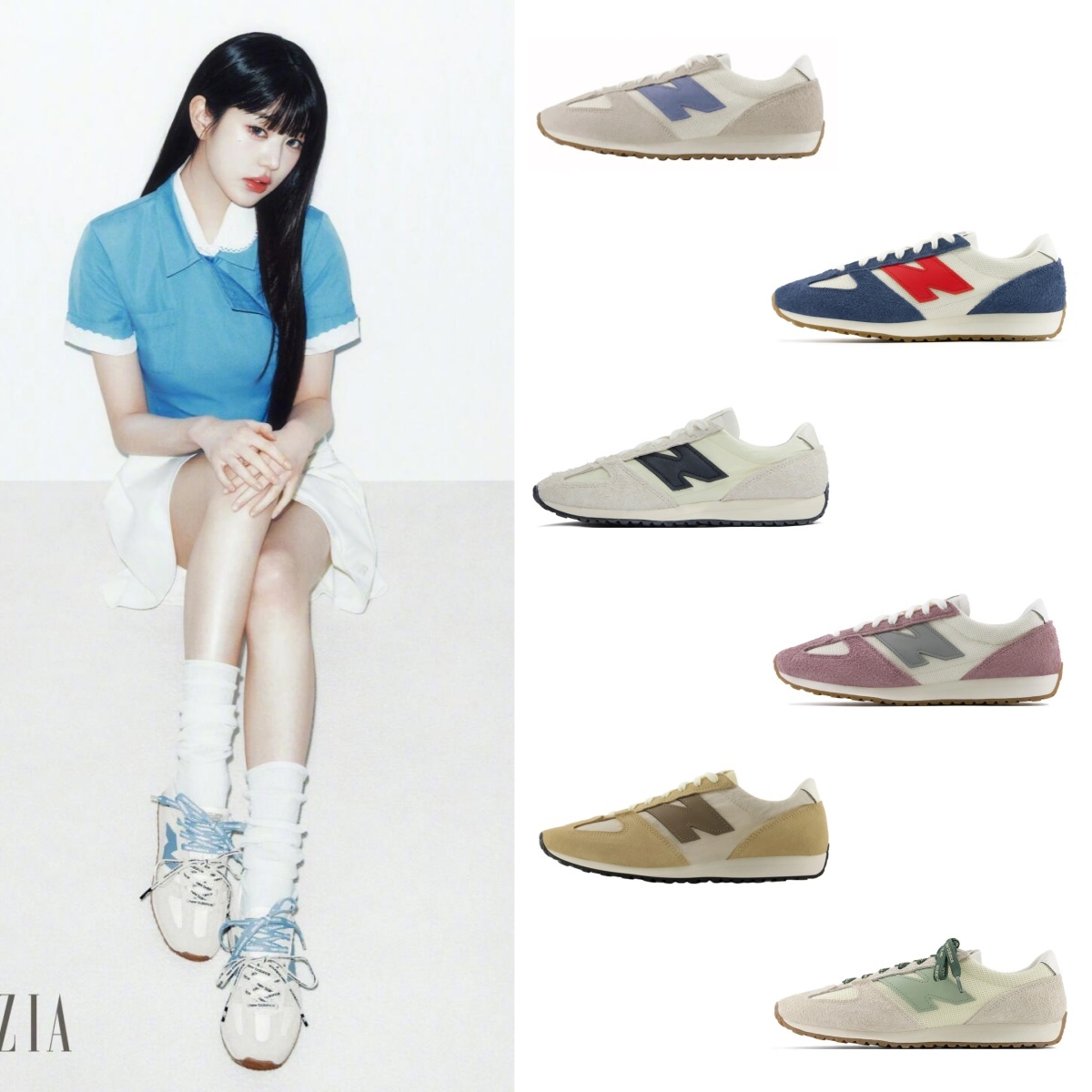 [장원영/인기 착용템]뉴발란스 471 패브릭 스니커즈