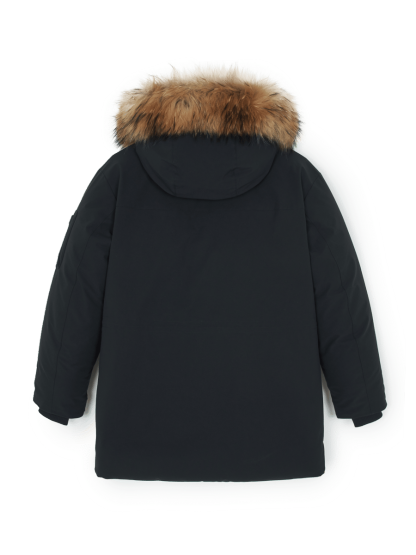 고프코어 후드 FUR 미드 구스 패딩 뉴욕양키스