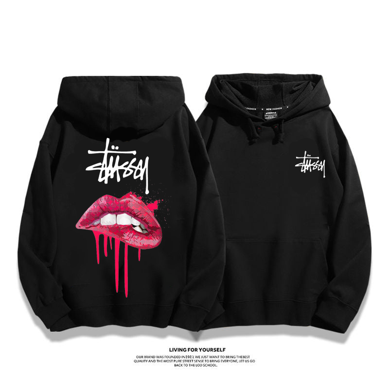 STUthtSSY Bloody Red Lips Hoodie