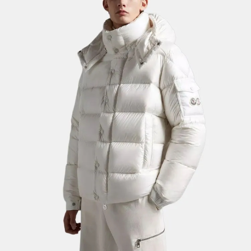 몽클레어 Maya 시리즈 다운 재킷 겨울 남녀공용 화이트