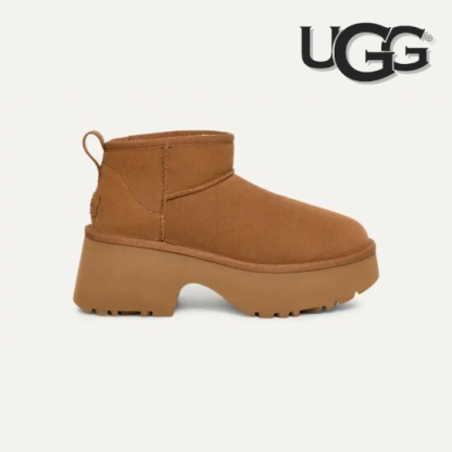 (어그 X 뉴진스하니) 여성부츠 클래식 울트라 미니 뉴 하이츠 1158311_CHE 카멜