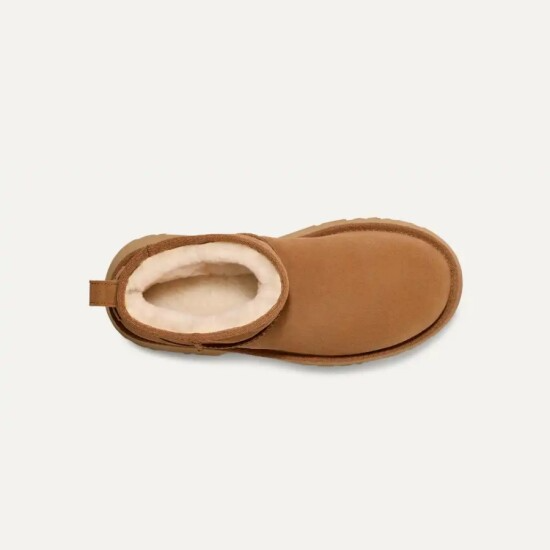 (어그 X 뉴진스하니) 여성부츠 클래식 울트라 미니 뉴 하이츠 1158311_CHE 카멜