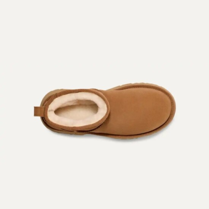 (어그 X 뉴진스하니) 여성부츠 클래식 울트라 미니 뉴 하이츠 1158311_CHE 카멜