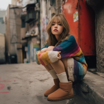 UthtGG Women's Classic Mini II Boot - Chestnut