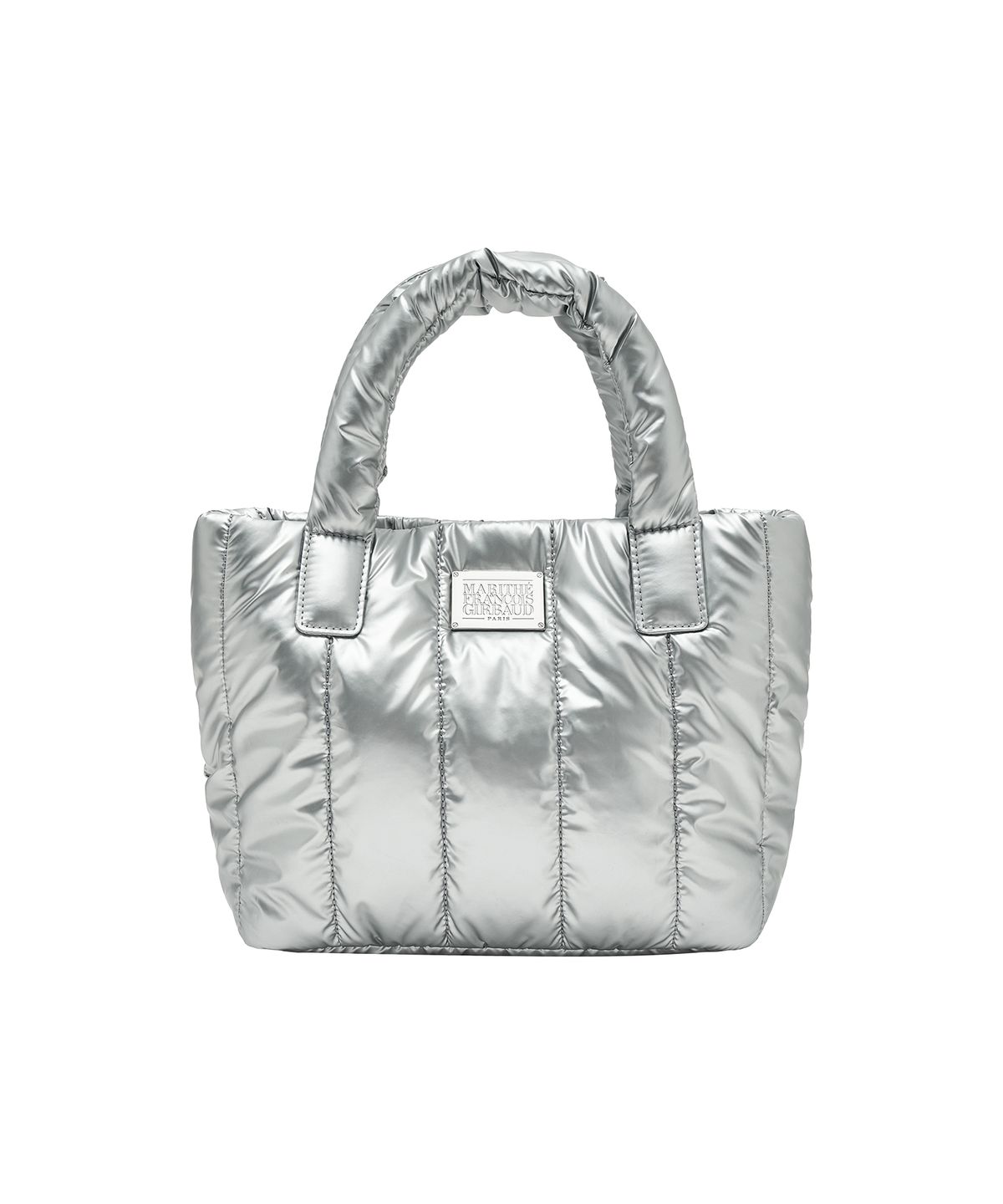 [무료반품]CLASSIC LOGO GLOSSY PADDING BAG black/pink/silver