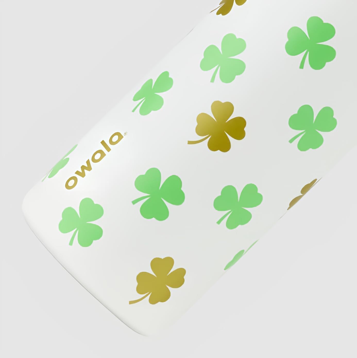 Owala FreeSip, 32 ounces, clover rainbow