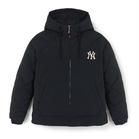 MLB (3ADJB2756-2) 고프코어 후드 다이아퀼팅 경량 숏패딩 점퍼