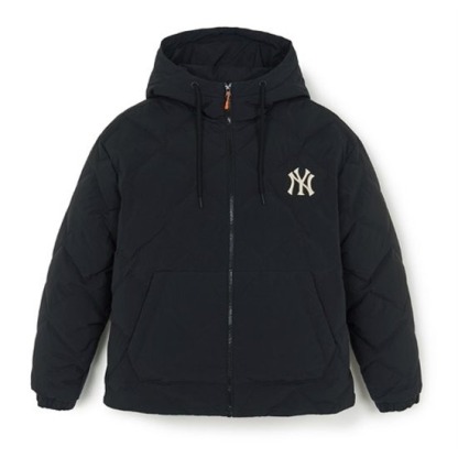 MLB (3ADJB2756-2) 고프코어 후드 다이아퀼팅 경량 숏패딩 점퍼