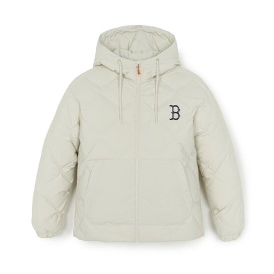 MLB (3ADJB2756-2) 고프코어 후드 다이아퀼팅 경량 숏패딩 점퍼