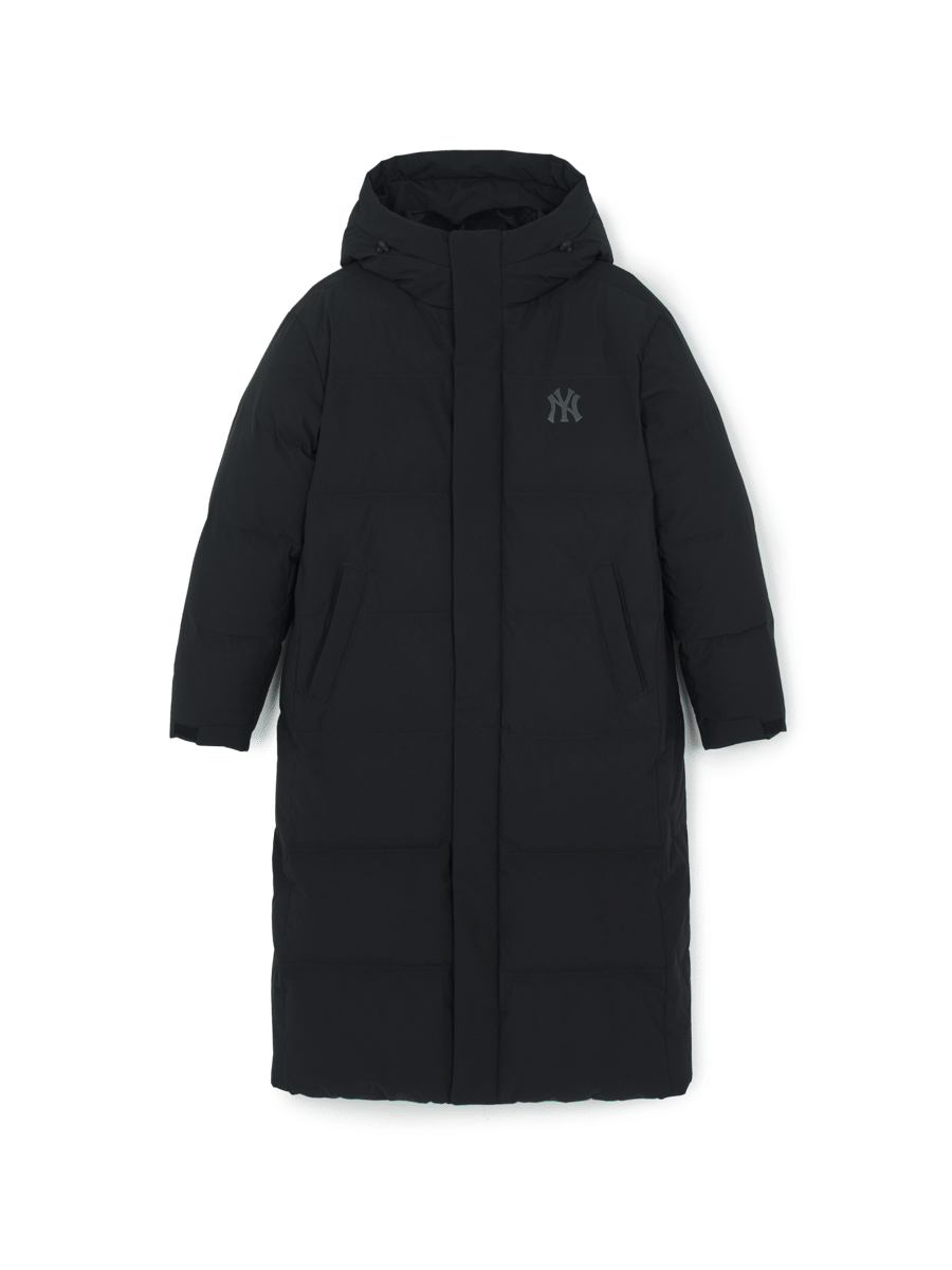 메가로고 후드 롱패딩 뉴욕양키스