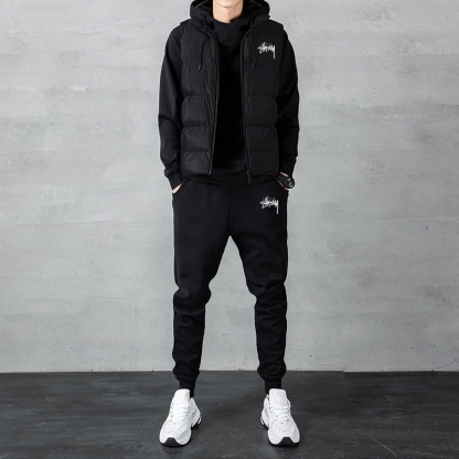 STUthtSSY 파카&팬츠&베스트삼点세트