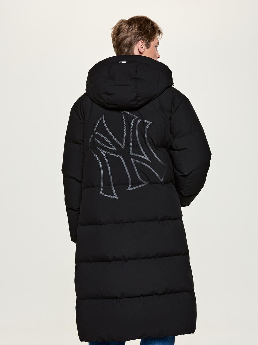 메가로고 후드 롱패딩 뉴욕양키스