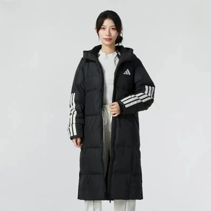 아디다스 콜드레디 롱 다운 패딩 블랙 점퍼 JG3840