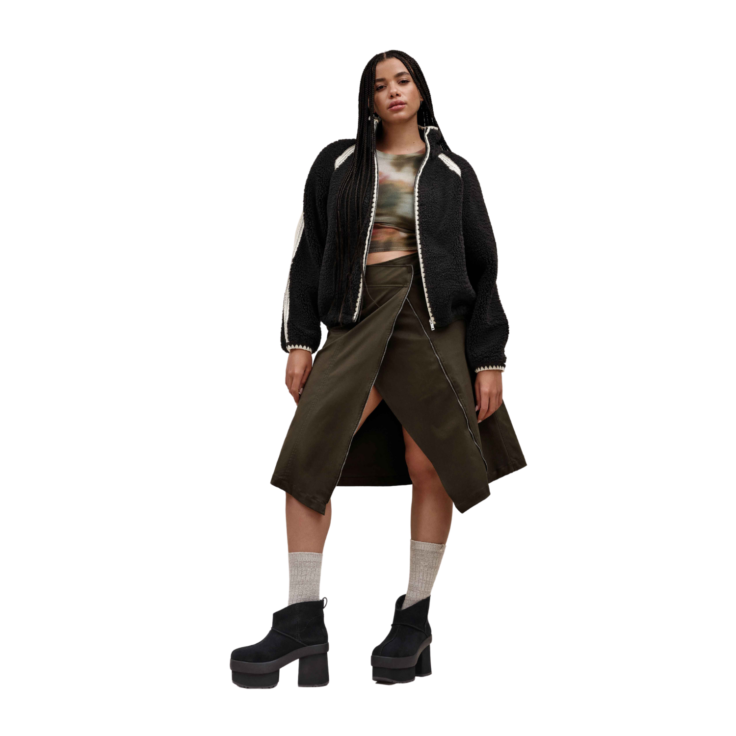 uthtgg® Nikia Crochet uthtggfluff Jacket