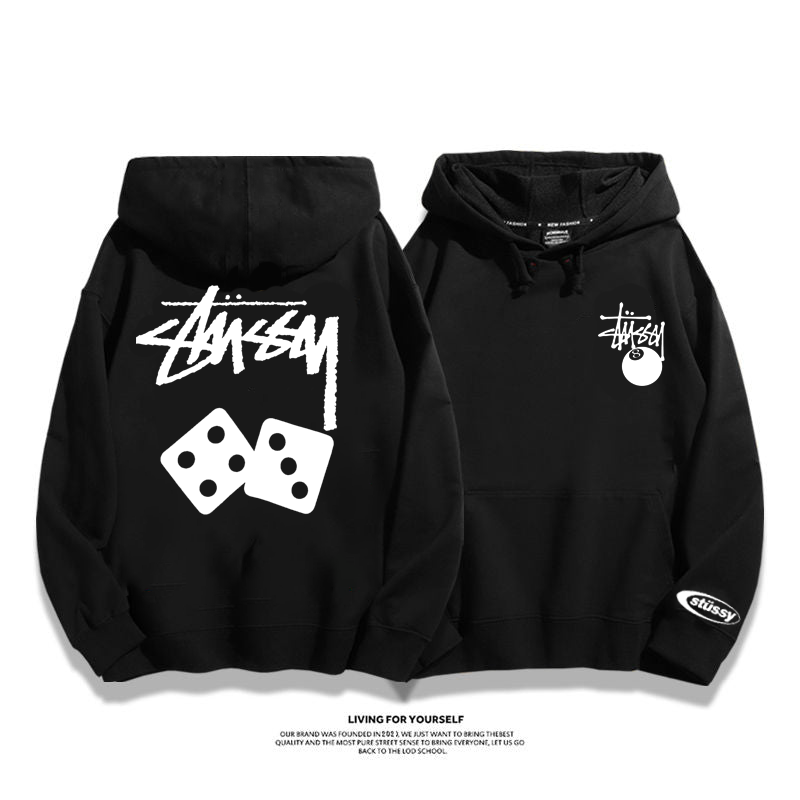 STUthtSSY fashionable dice hoodie