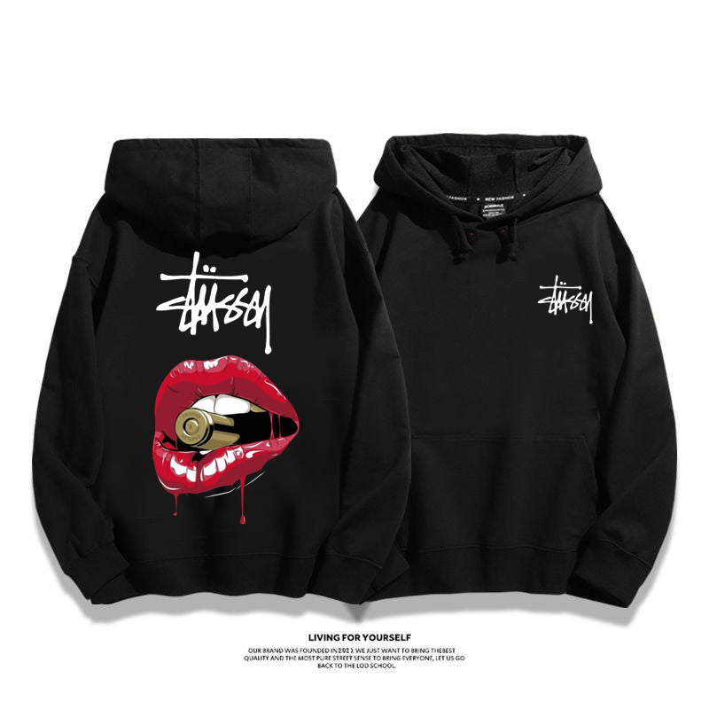 STUthtSSY Bloody Red Lips Hoodie