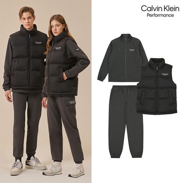 남여공용 패딩베스트 우븐 기모셋업 3종