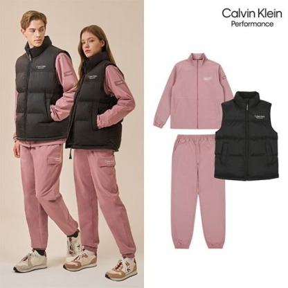 남여공용 패딩베스트 우븐 기모셋업 3종