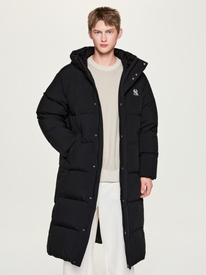 [카리나&TWS PICK]커브 롱패딩 뉴욕양키스