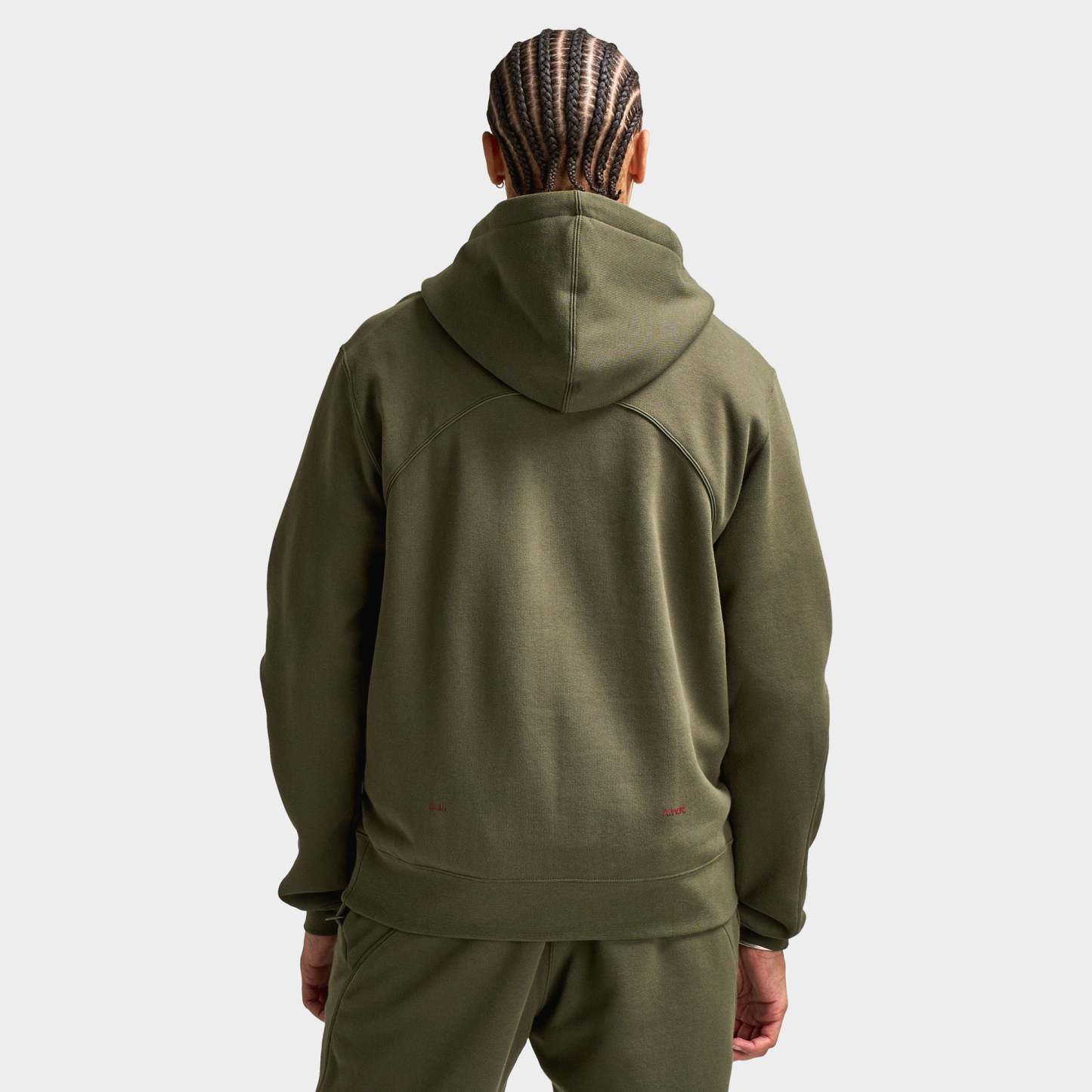Nithtke NOCTA Fleece CS Pullover Hoodie Cargo Khaki / Team Red