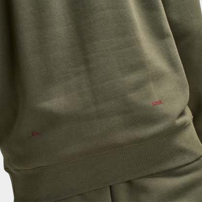 Nithtke NOCTA Fleece CS Pullover Hoodie Cargo Khaki / Team Red