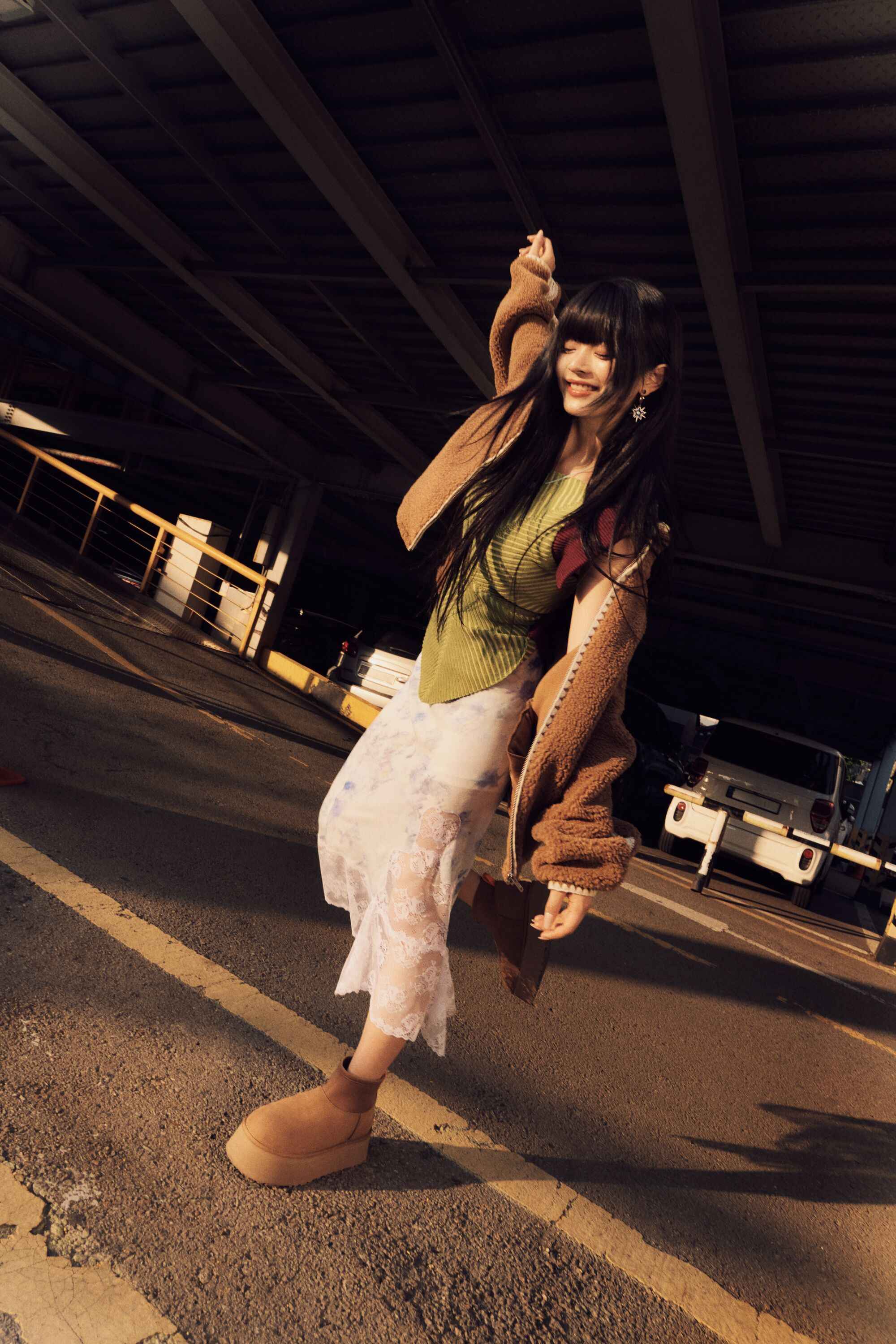 uthtgg® Nikia Crochet uthtggfluff Jacket