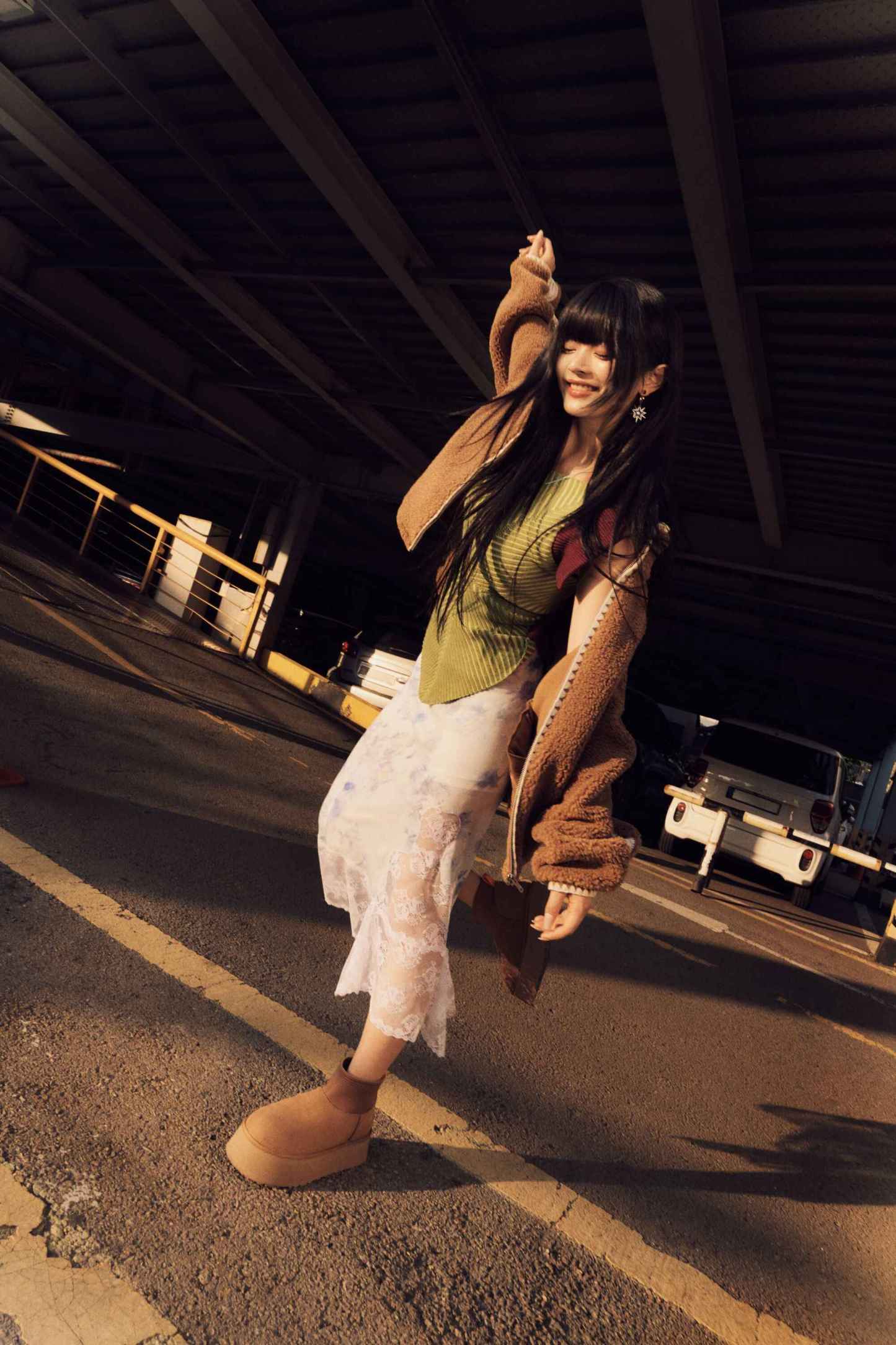 uthtgg® Nikia Crochet uthtggfluff Jacket