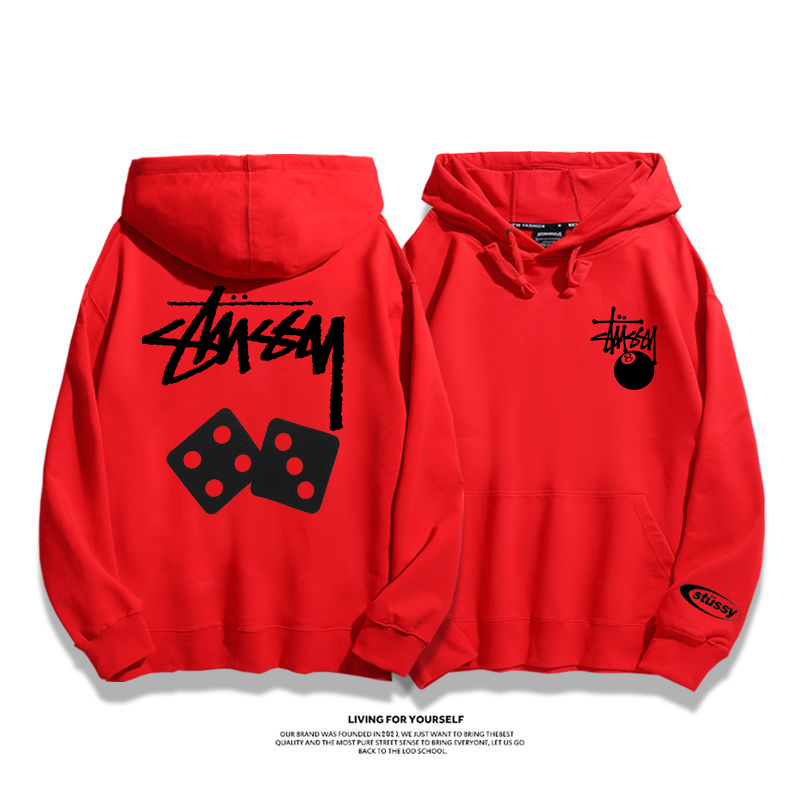STUthtSSY fashionable dice hoodie