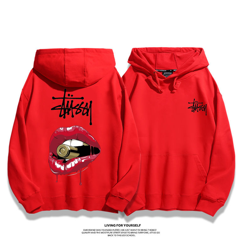 STUthtSSY Bloody Red Lips Hoodie