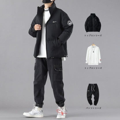 짧은 다운 재킷 세트