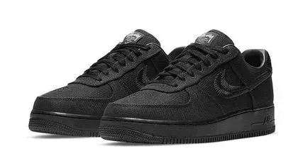 NIthtKE×STUthtSSY 】STUthtSSY × NIthtKE AIR FORCE 1 LOW "TRIPLE BLACK"