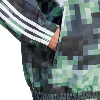 아디다스 오리지널스 X 청록색 마인크래프트 재킷 및 팬츠 트레이닝복