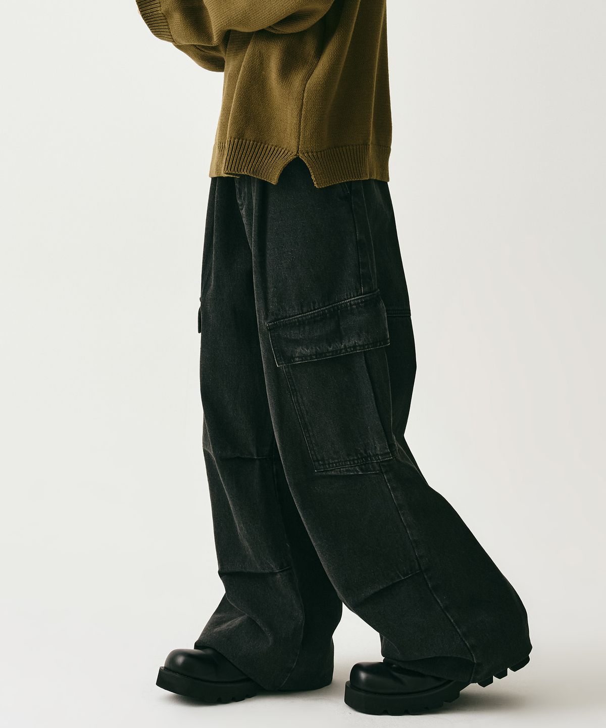 [아네딘 PICK]Side Big Cargo Pants