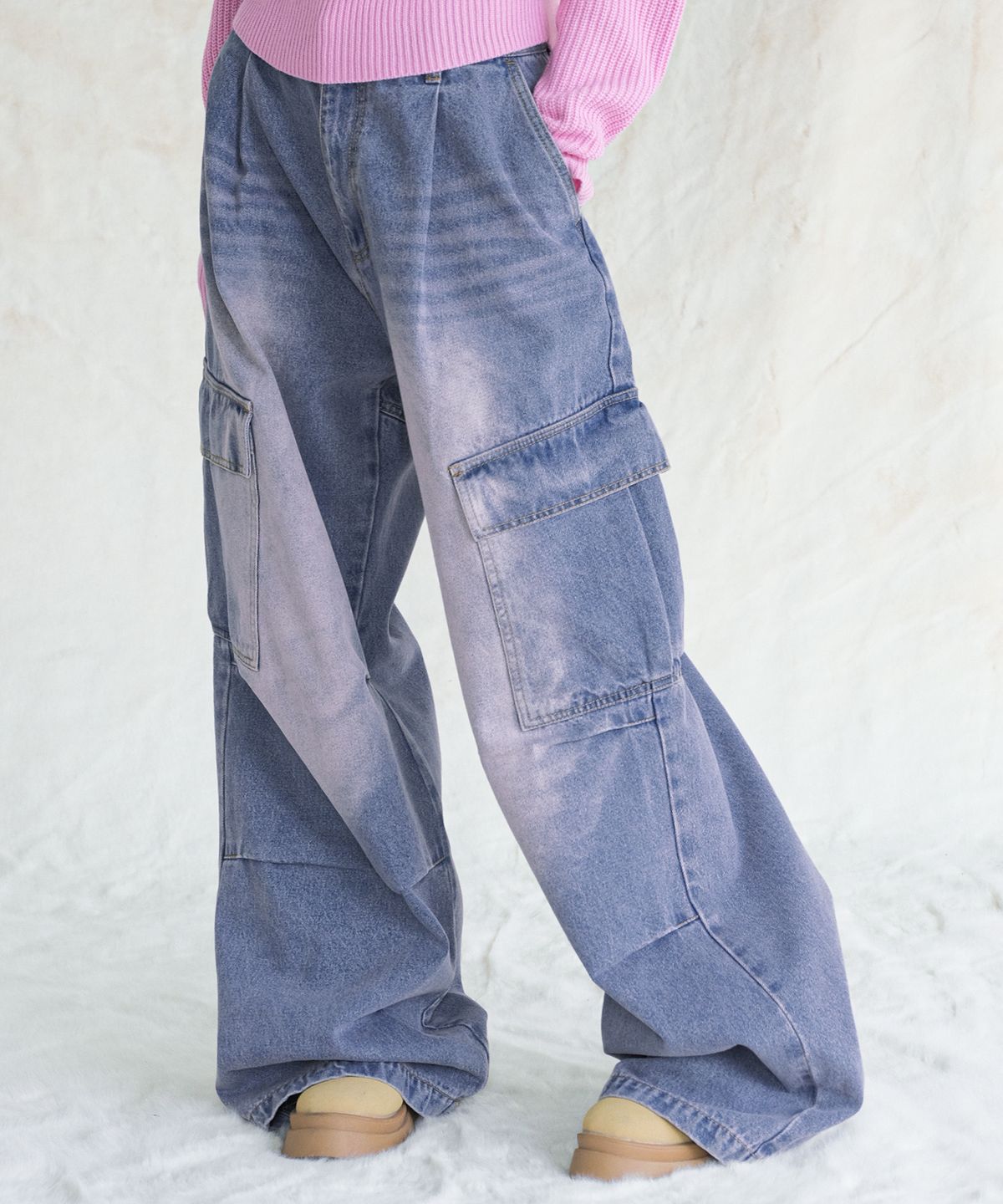 [아네딘 PICK]Side Big Cargo Pants