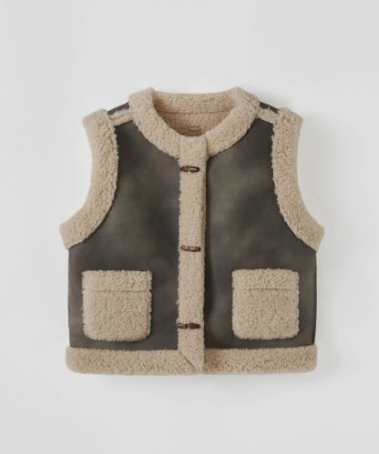 스웨이드 토글 무스탕 베스트_3Color