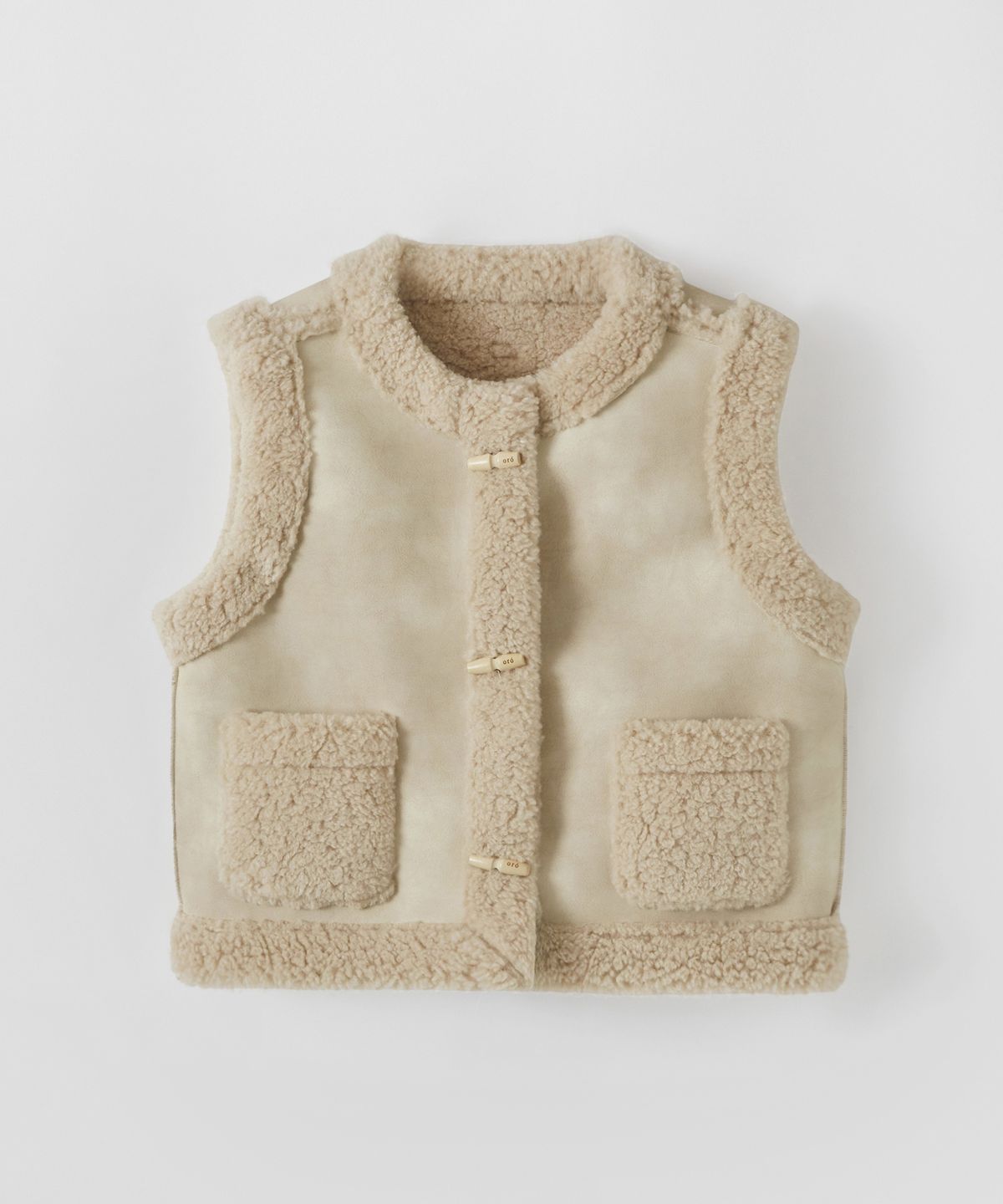 스웨이드 토글 무스탕 베스트_3Color