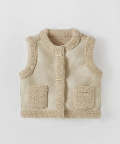 스웨이드 토글 무스탕 베스트_3Color