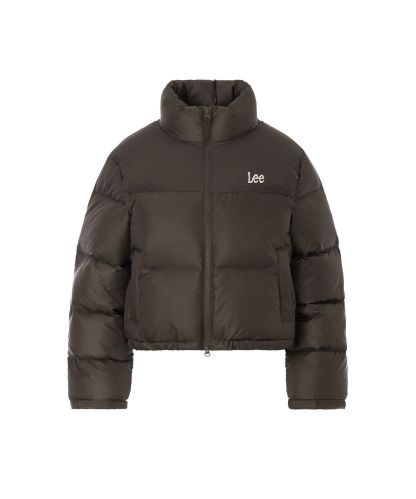 [무료반품]우먼 크롭 숏 다운 브라운